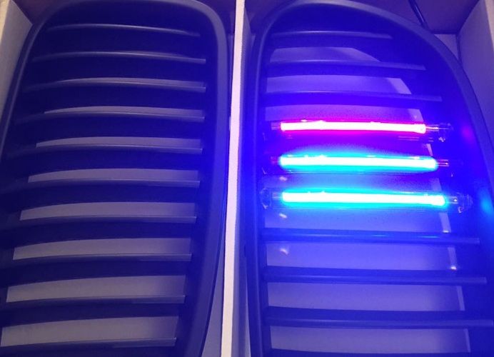 Решетка радиатора, ноздри для BMW F10 с Led подсветкой
