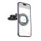Автотримач для телефона HOCO H77 View folding magnetic ring car holder (center console) Black Metal Gray (6942007647878)