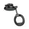 Автотримач для телефона HOCO H77 View folding magnetic ring car holder (center console) Black Metal Gray (6942007647878)