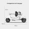 Електросамокат з сидінням OKAI Ceetle PRO EA10C White 10', 350(900)W, 25Km/h, 10.4Ah, 55Km, 20%, NFC, App.29kg (EA10C-W)