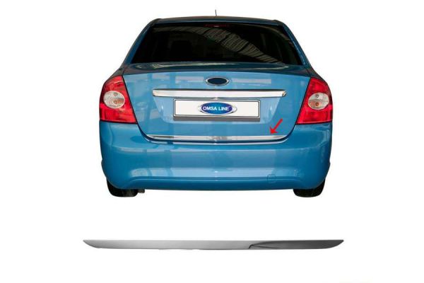 Накладка на багажник нержавейка (Sedan) для Ford Focus II 2008-2011 гг