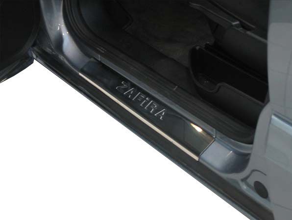 Накладки на пороги OmsaLine (4 шт., нержавейка) для Opel Zafira B 2005-2011 гг