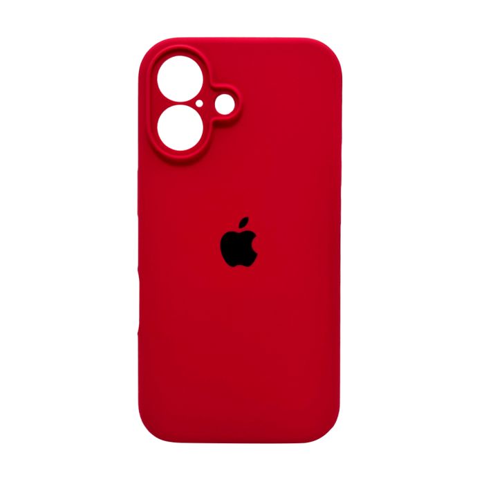 Чохол для смартфона Silicone Full Case AA Camera Protect for Apple iPhone 16 20,China Red (FullAAi16-20)