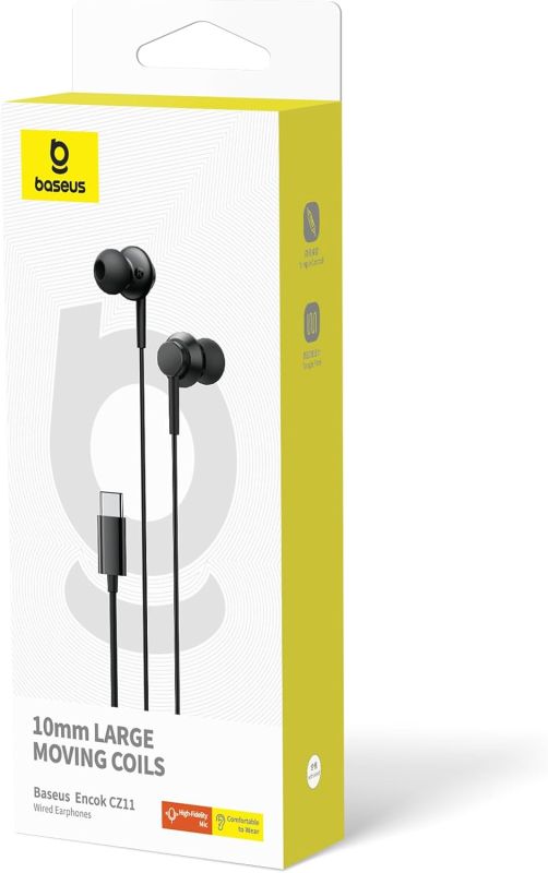 Навушники дротові Baseus Encok CZ11 (Type-C) Black (A00164300113-Z1)