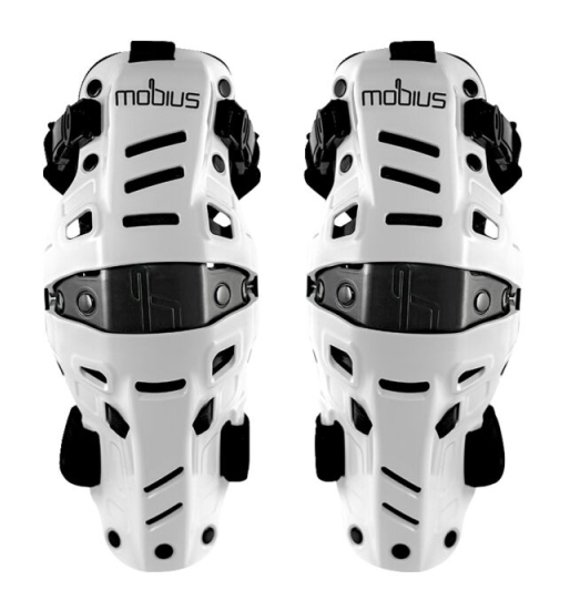 Мотонаколінники Mobius X8H Hybrid white/black l/xl