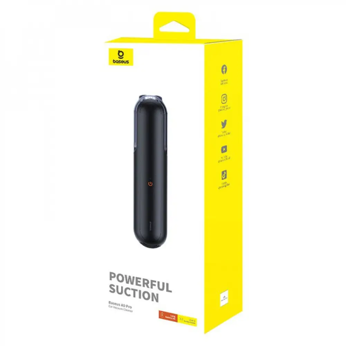 Автомобільний пилосос Baseus A0 Pro Car Vacuum Cleaner Cluster Black (C30466500111-00)