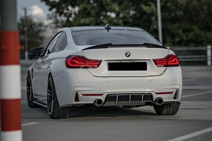 Спойлер на BMW 4 F36 стиль M4 черный глянцевый ABS-пластик