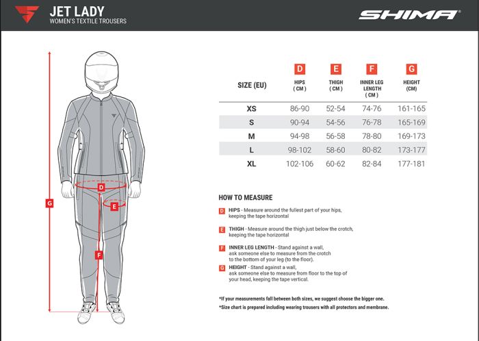 Мотоштани Shima Jet Black Lady S