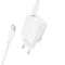 Мережевий зарядний пристрій з кабелем BOROFONE BN26 Fuente single-port PD20W charger set (C to C) (EU) White (6941991120251)