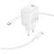 Мережевий зарядний пристрій з кабелем BOROFONE BN26 Fuente single-port PD20W charger set (C to C) (EU) White (6941991120251)