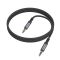 Аудіокабель BOROFONE BL24 3.5mm male to 3.5mm male, nylon braid, 1m, Metal Grey (6941991118968)