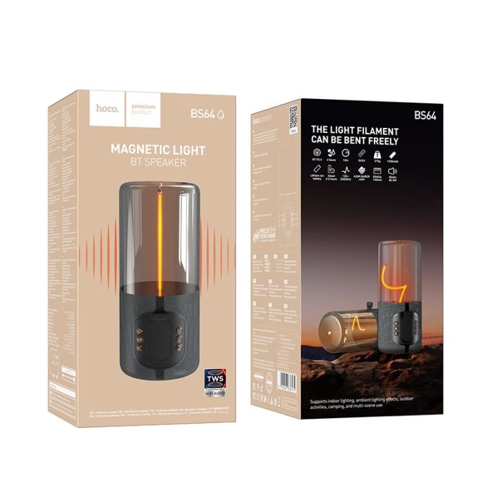 Портативна колонка HOCO BS64 Rocker BT speaker Gray (6942007636575)