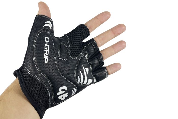 Велорукавиці короткий палець розмір XL чорні "D-GRIP" (94507Black-IS)
