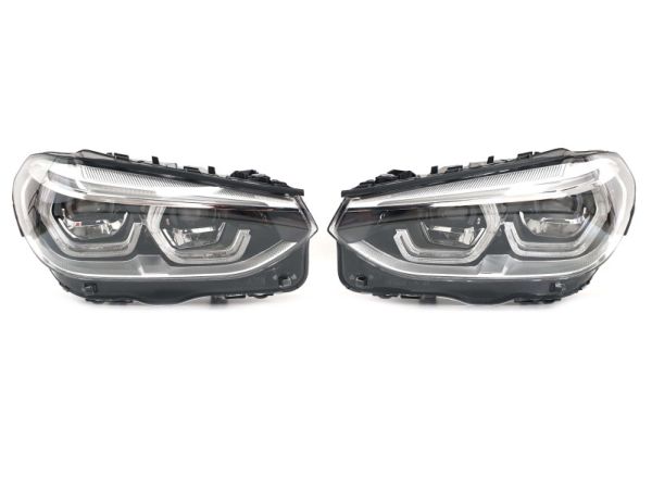 Передние фары (Full Led Adaptive) комплектные на BMW X3 G01 2018-2022 года.