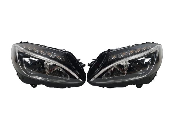 Передние фары Led High Perormance (комплектные) на Mercedes-Benz C-Class W205 2014-2018 года