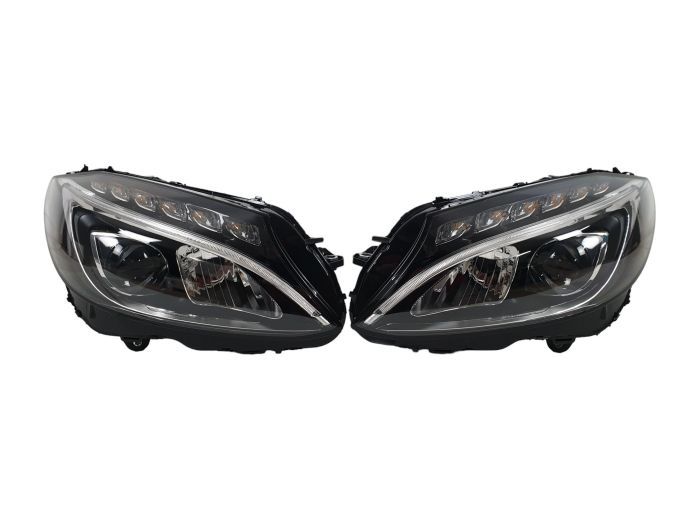 Передние фары Led High Perormance (комплектные) на Mercedes-Benz C-Class W205 2014-2018 года