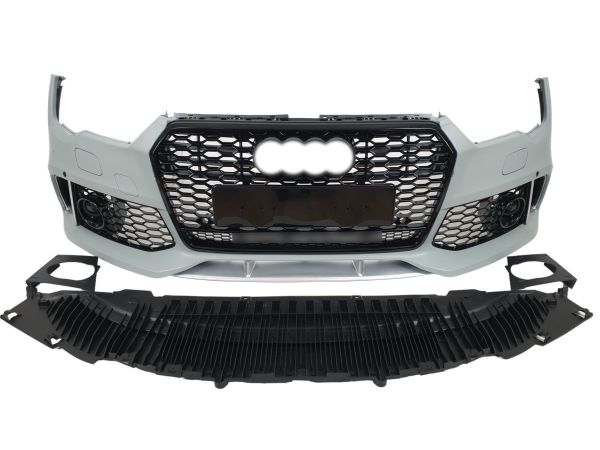 Передний бампер (стиль RS7) Quattro на AUDI A7 4G 2014-2017 года