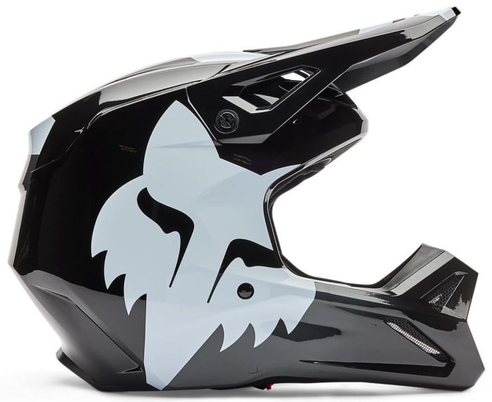 Мотошолом FOX V1 Helmet SHIELD Black M