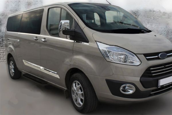Дверные молдинги OmsaLine (5 шт, нержавейка) для Ford Custom 2013-2022 гг