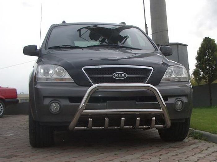 Кенгурятник WT003 (нержавейка) для Kia Sorento I BL 2002-2009 гг