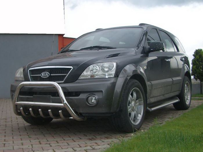Кенгурятник WT003 (нержавейка) для Kia Sorento I BL 2002-2009 гг