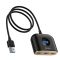 USB-хаб Baseus Square round 4 in 1 USB HUB Adapter(USB3.0 TO USB3.0*1+USB2.0*3) 1m Black (CAHUB-AY01)