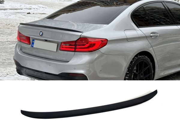 Спойлер Черный глянец (стиль M-Performance) на BMW 5 Series G30/G31 2017-2020 года