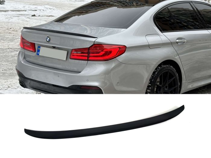 Спойлер Черный глянец (стиль M-Performance) на BMW 5 Series G30/G31 2017-2020 года