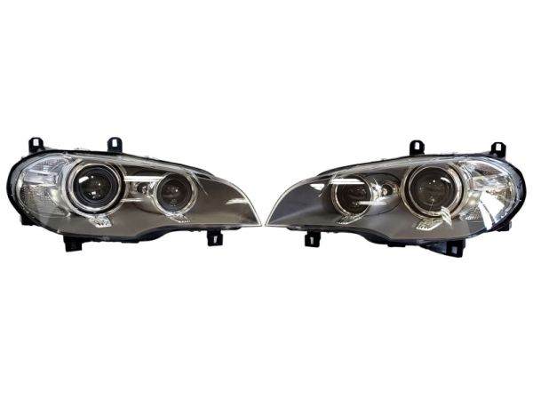 Передние фары Bi-Xenon No Adaptive (без блоков) на BMW X5 E70 2010-2013 года