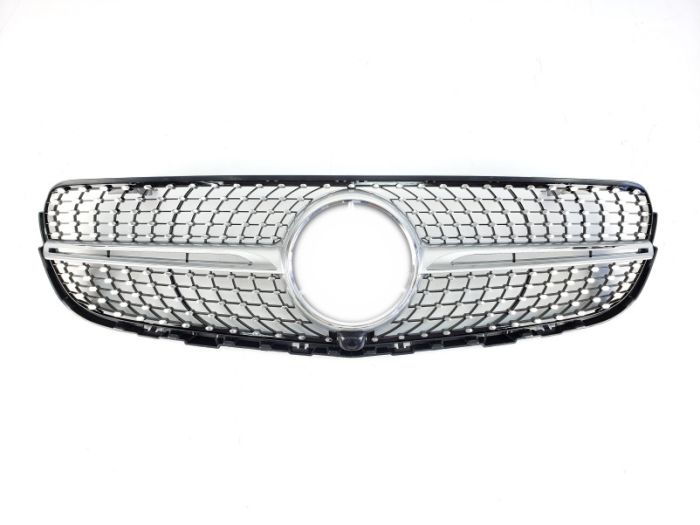 Решетка радиатора Silver Diamond на Mercedes-Benz GLC-Class X253 2015-2019 года