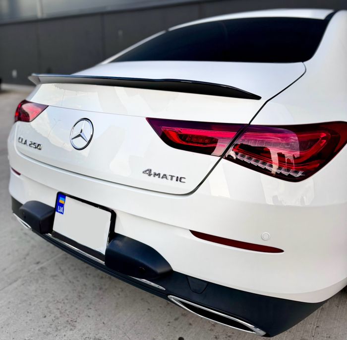 Спойлер Черный глянец на Mercedes-Benz CLA-Class C118 2019-2022 года