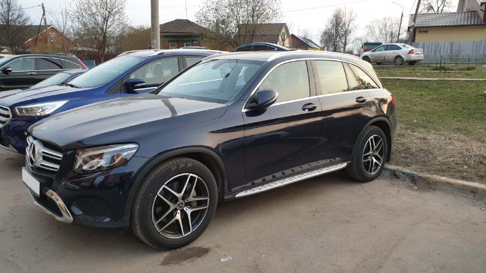Подножки на Mercedes-Benz GLC-Class X253 2015-2019 года