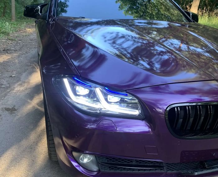 Передние фары стиль G30 Laser LCI на BMW 5 Series F10/F11 2010-2017 года