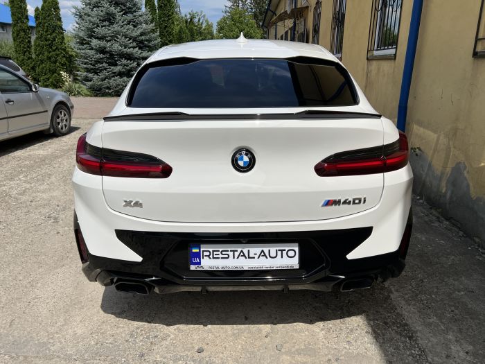Спойлер Черный глянец (стиль X4M) на BMW X4 G02 2018-2022 года
