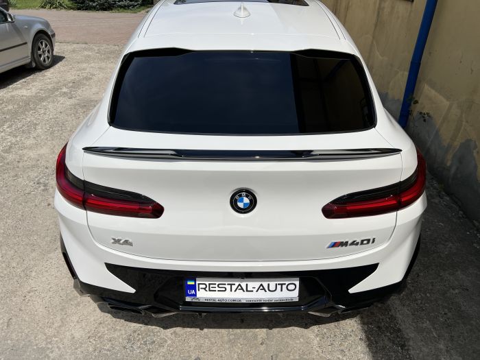 Спойлер Черный глянец (стиль X4M) на BMW X4 G02 2018-2022 года