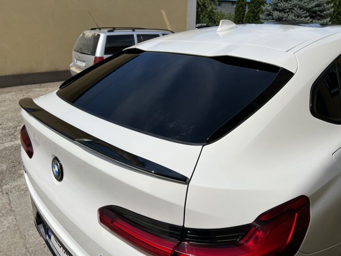 Спойлер Черный глянец (стиль X4M) на BMW X4 G02 2018-2022 года