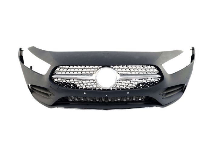 Передний бампер (AMG-Paket) на Mercedes-Benz A-Class W177 2018-2022 года