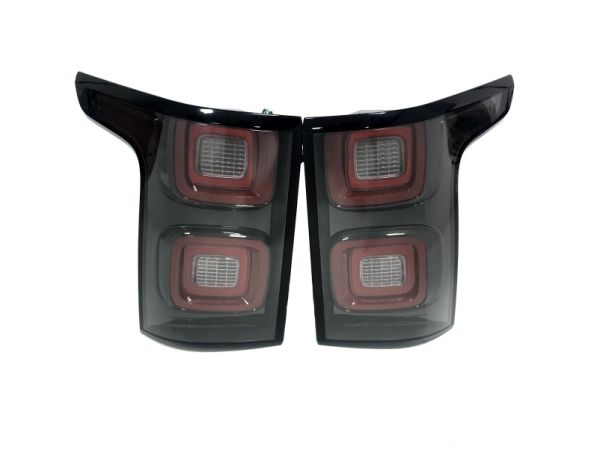 Задние фонари (стиль 2018+) Black Стопы на LAND ROVER Range Rover Vogue L405 2013-2017 года