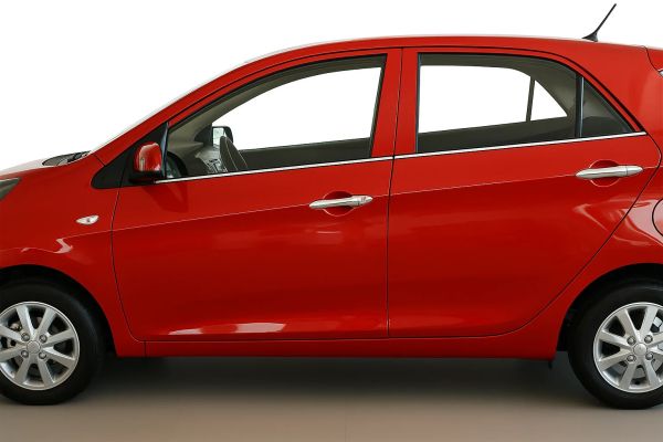 Окантовка окон нержавейка (4 шт) для Kia Picanto 2011-2016 гг