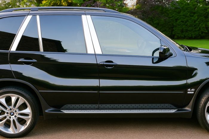 Накладки на дверные стойки из нержавеющей стали (8 шт.) для BMW X5 E53 1999-2006 гг