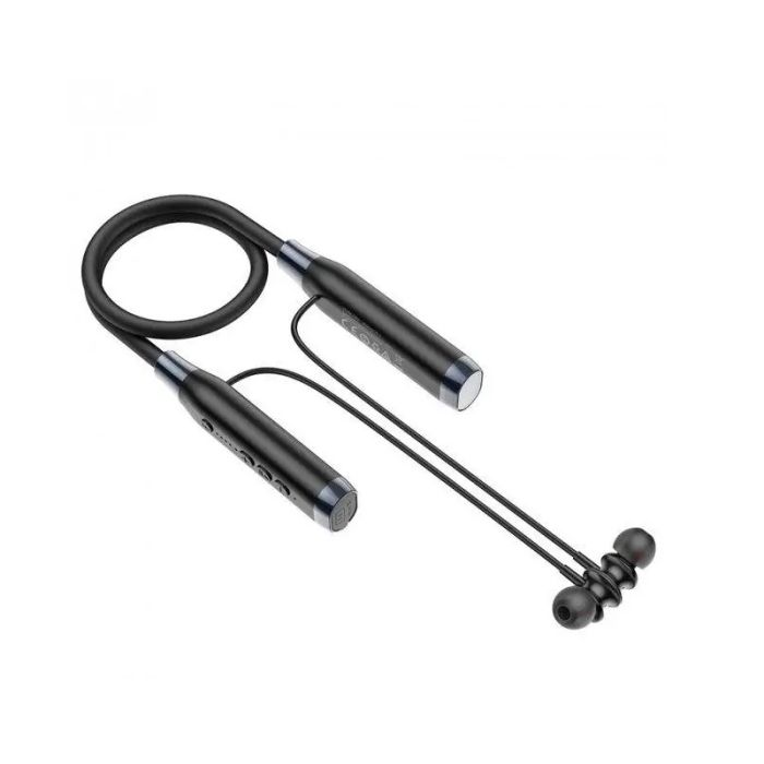 Бездротові спортивні навушники HOCO ES62 Pretty neck-hang BT earphones Black (6931474770738)