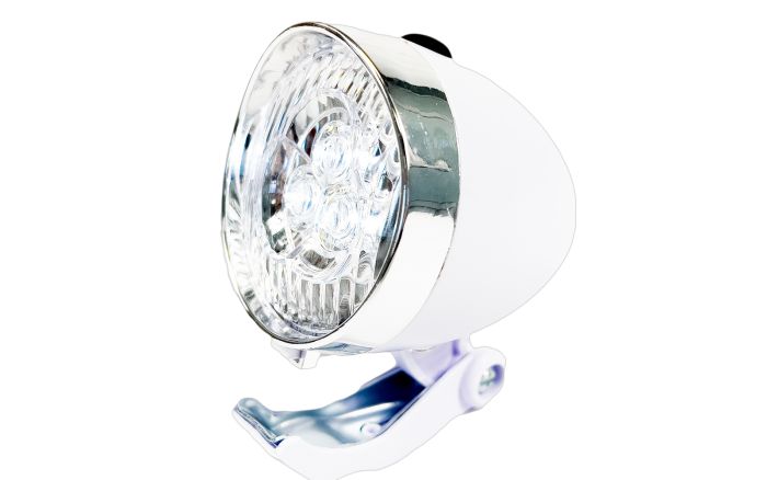 Ліхтар велосипедний передній 3 LED "RETRO STYLE" білий (94315W-IS)