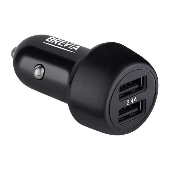 Зарядное устройство для авто BREVIA ePower DualDrive 12W 2 USB A черный (46012DUB)
