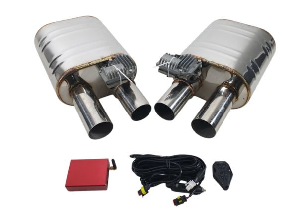 Глушители на выхлоп с электрической заслонкой 63мм на AUDI A1 8X 2010-2014 года