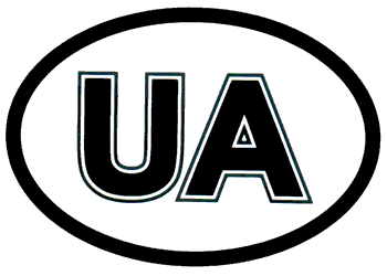 Наліпка на авто "UA "