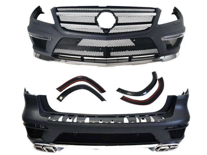 Комплект обвесов (стиль GL63 AMG) на Mercedes-Benz GL-Class X166 2012-2015 года.