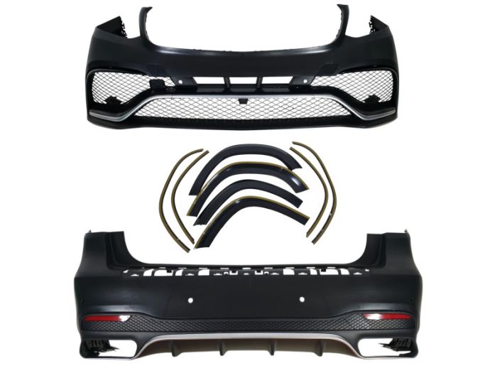 Комплект обвесов (стиль GLS63 AMG) на Mercedes-Benz GLS-Class X166 2015-2019 года.