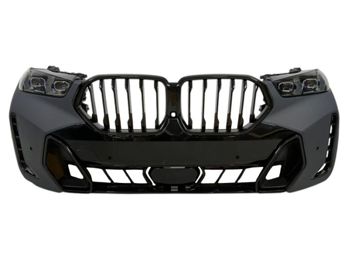 Комплект рестайлинга передней части (стиль M-Paket + фары) на BMW X6 G06 2019-2022 года