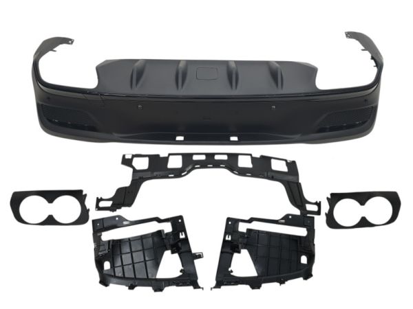 Диффузор (заднего бампера) Full Black (AMG) на Mercedes-Benz GLE-Class Coupe C167 2019-2023 года