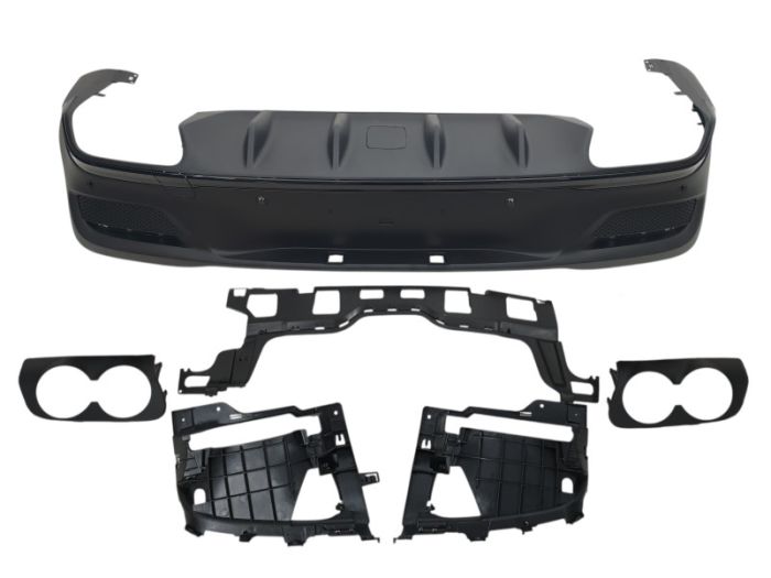 Диффузор (заднего бампера) Full Black (AMG) на Mercedes-Benz GLE-Class Coupe C167 2019-2023 года